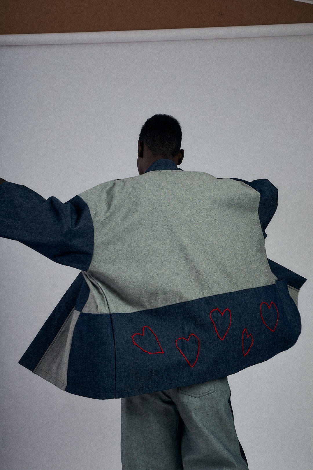 Kimono bordado a mano