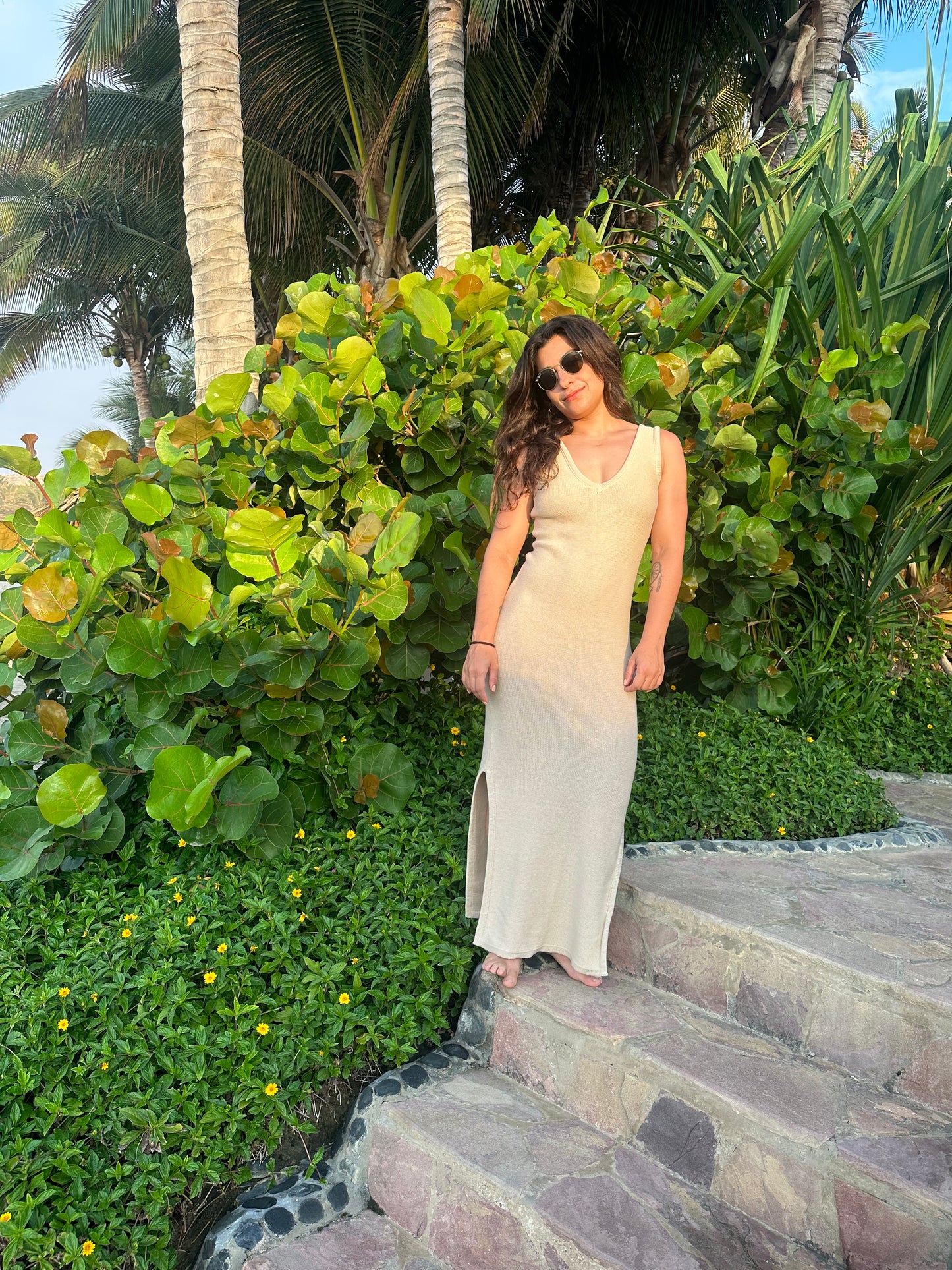 Vestido Punta Roquitas Beige