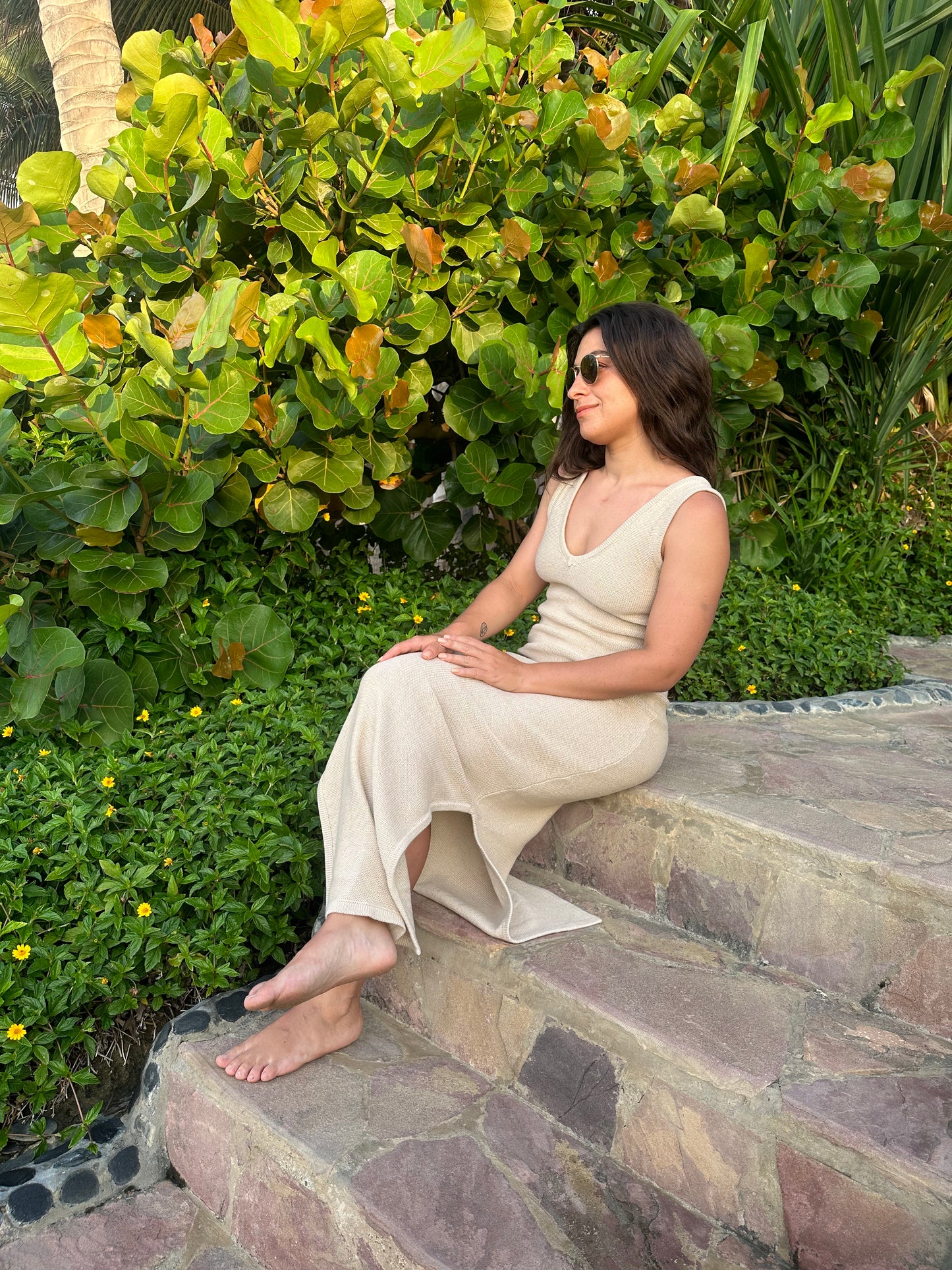 Vestido Punta Roquitas Beige